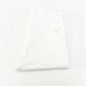 Madewell 9" High-Rise Skinny Zippered White Denim Jeans Size 28
